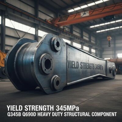 উত্পাদন শক্তি 345MPa Excavator Boom Stick Q345B Q690D Earthmoving Machines এর জন্য ভারী দায়িত্ব কাঠামোগত উপাদান