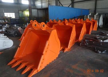 High Abrasion Excavator Rock Bucket , Excavator Screening Bucket Excellent Bending Ability